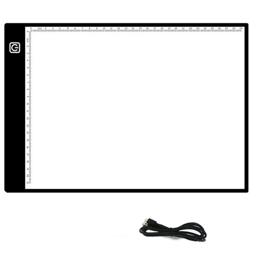 A4 Led Портативный со шкалой искусство татуировки письма упражнения чертежный