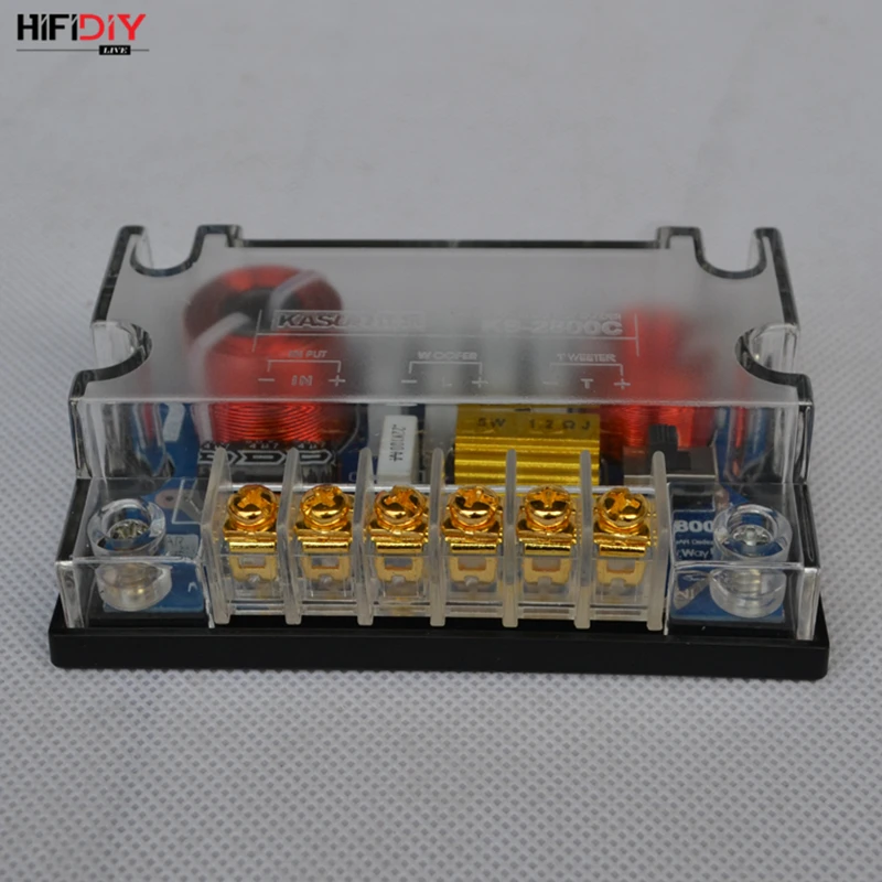 HIFIDIY LIVE CAR KS-2800 2 Way динамик (твитер + бас) блок HiFi DIY s аудио кроссовер с делителем