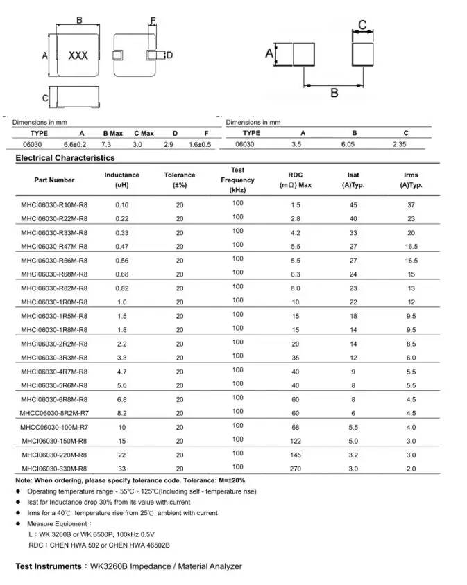 10 шт. в партии, для детей ростом от SMD Индуктивный чип 0630 1uH 2.2uH 3.3uH 4.7uH 6.8uH 10uH 15uH 22uH Силовые индукторы SMD индуктор
