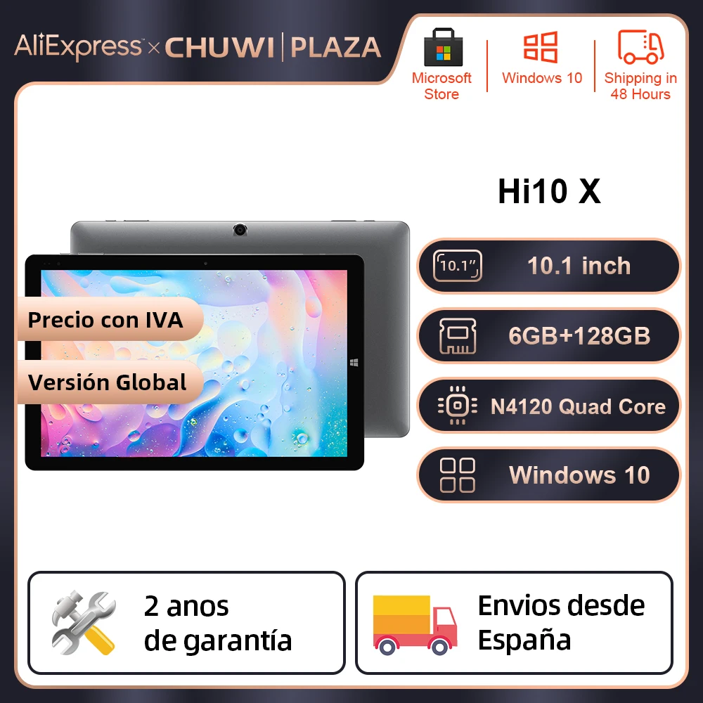 Планшетный ПК CHUWI Hi10 X 10 1 дюйма четырехъядерный процессор Intel Celeron N4120 6 ГБ ОЗУ 128 Гб