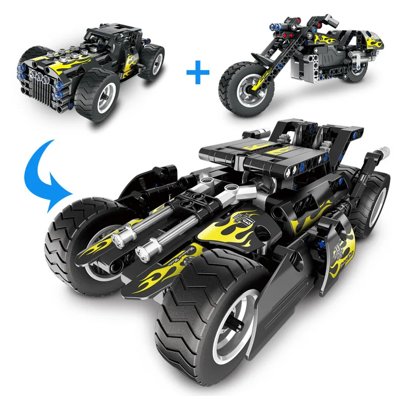 Совместимый технический городской монстр-Трак гоночный Пикап набор блоков