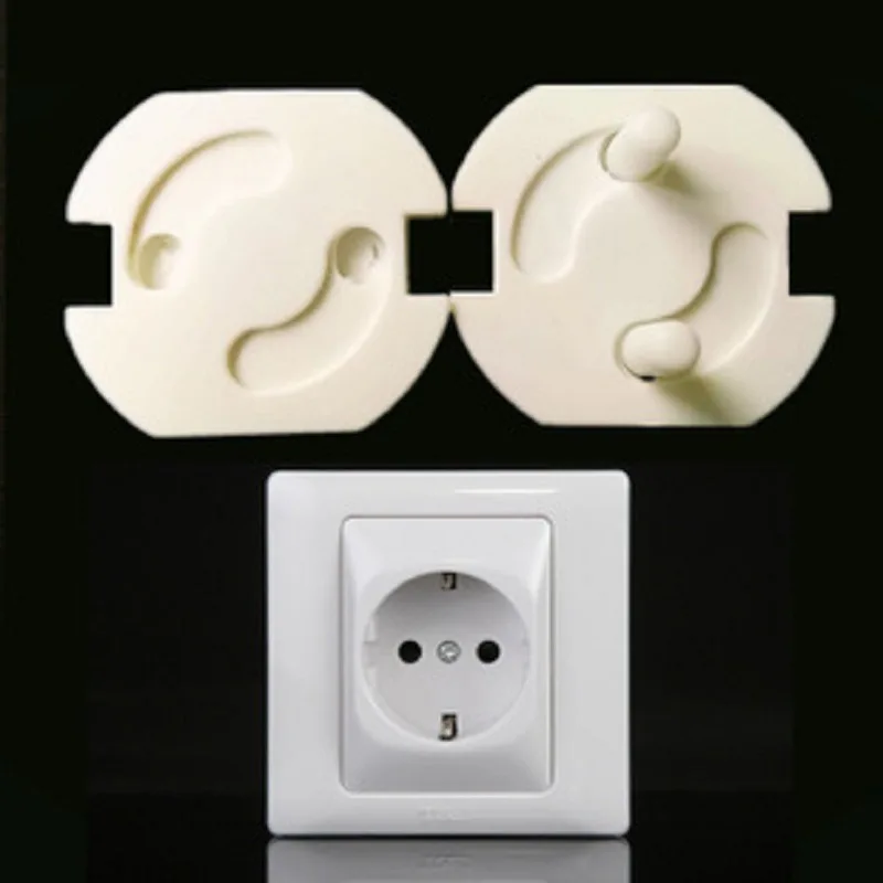 5PCS 5 шт., европейская розетка, электрическая розетка, защита для детей, защита от ударов электрическим током, защита, Вращающаяся крышка - Цвет: 5PCS