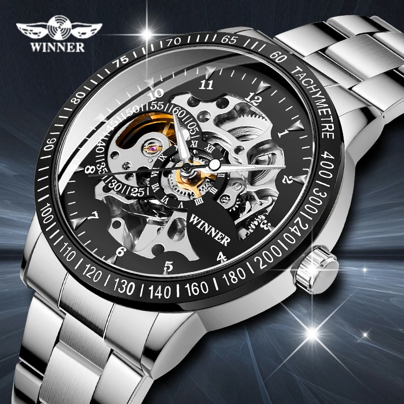 Часы наручные WINNER Relojes Мужские автоматические брендовые Классические