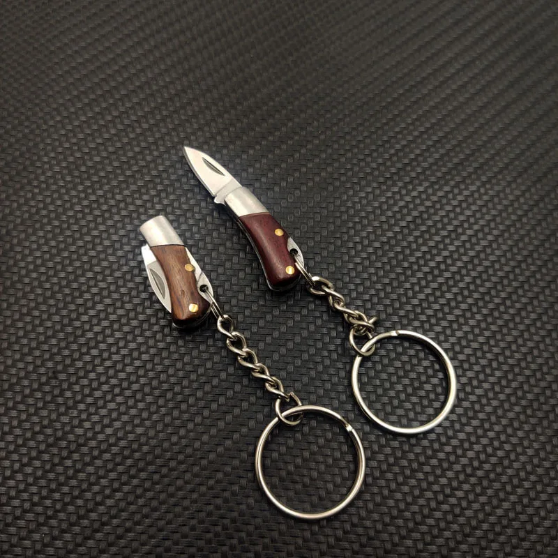 Дропшиппинг маленький размер Красная деревянная ручка из нержавеющей стали мини