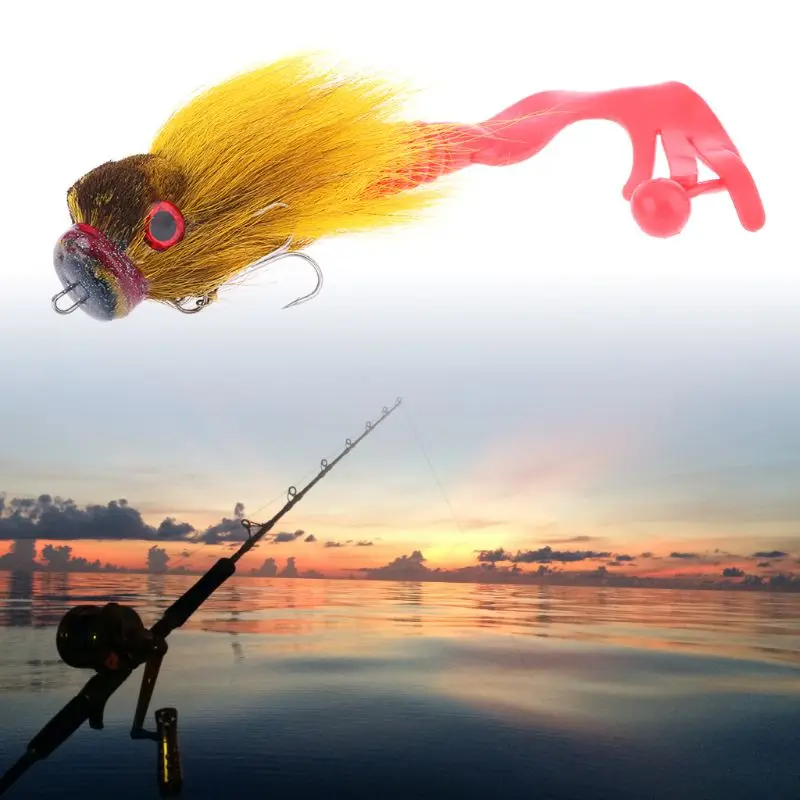 

Soft Grub Shallow Hooks Big Bait 3D Deer Hair Mouse Lure Fishing Accessories