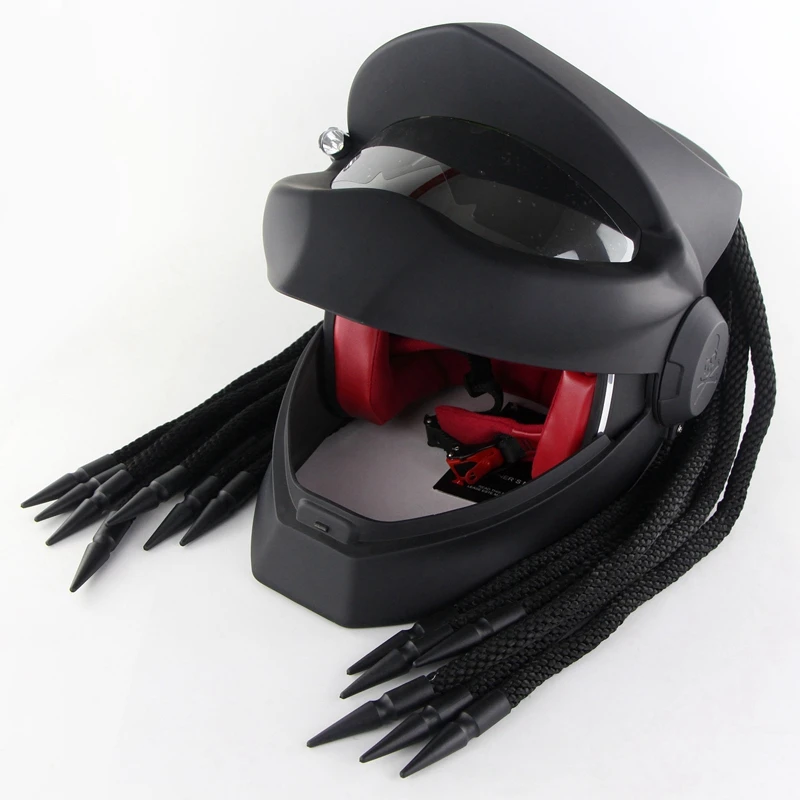 Мотоциклетный шлем Хищник каск Cascos полное лицо для мотокросса маска из