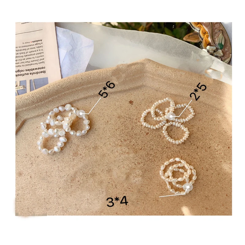 

Handmade Geometric Beaded Pearl Hoop Earrings for Women Unique Natural Freshwater Pearl Earrings Hoops Boho Jewelry