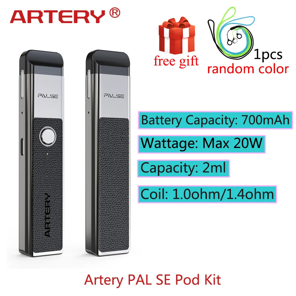Оригинальный артерия PAL SE Pod Комплект с аккумулятором 700 мАч и емкостью 2 мл
