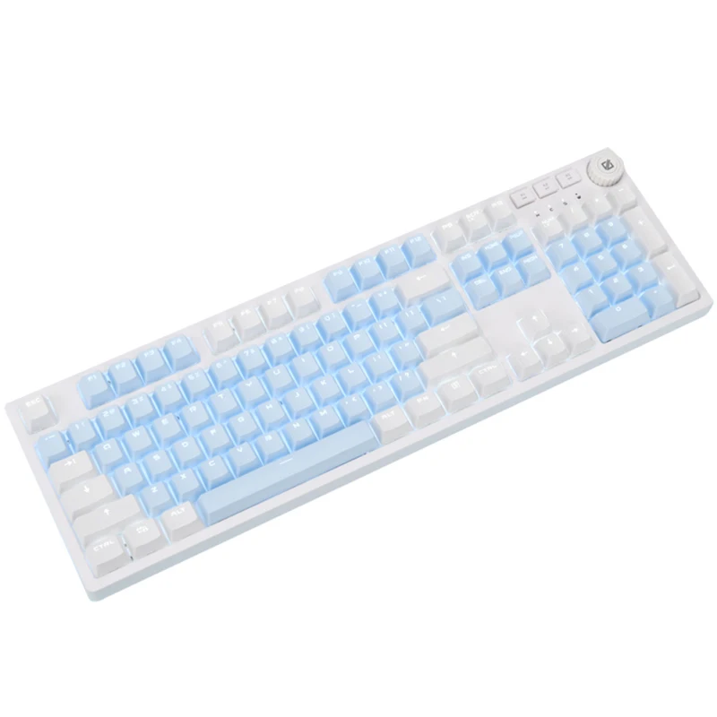 ajazz ak515 mechanical gaming keybaord usb wired blue switch gamer keyboard pbt printing keycaps for pclaptop free global shipping