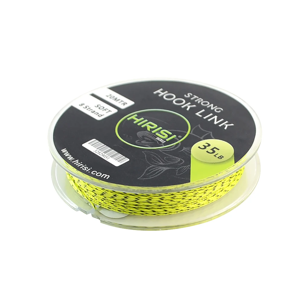 1Piece Carp Fishing Line Soft Hook Link 8 Strand 20m carp leadcore Braid Line Hair Rig Fishing Accessories Terminal Tackle