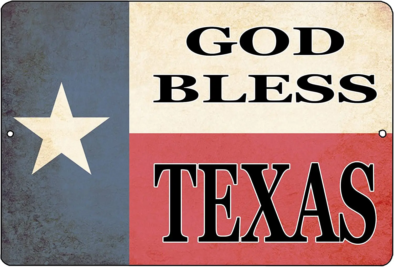 

Rogue River Tactical Texas State Flag Metal Tin Sign Wall Decor Man Cave Bar Texans Lone Star God Bless Texas