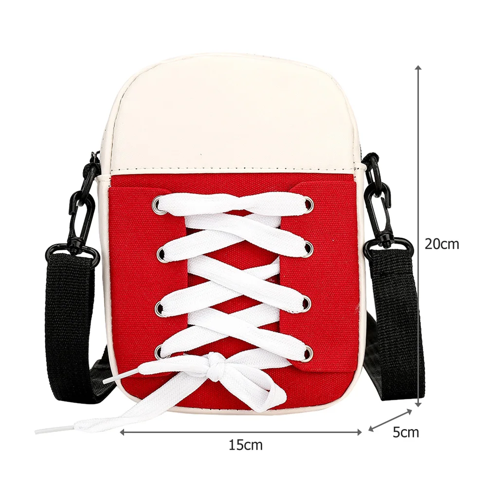 

Women Shoulder Bag Cute Canvas Shoes Shape Small Crossbody Money Pouch Casual Daily Messenger Handbag Purse