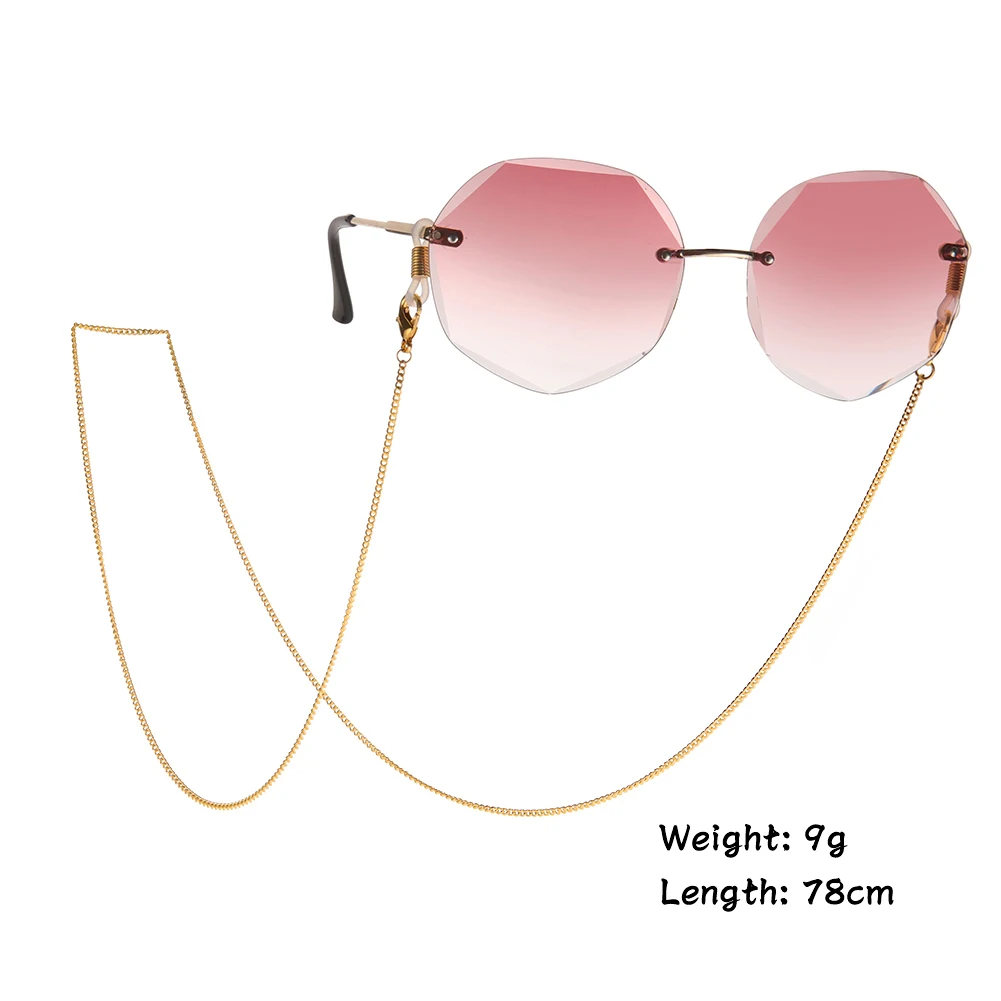 Skyrim Цепочка для очков мужчин и женщин простой шнурок из нержавеющей стали