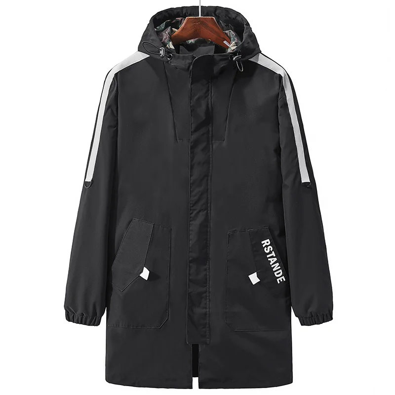 

Men's Outdoor 100% Polyester Fiber Bomber Windproof Jacket Long Winter Coat