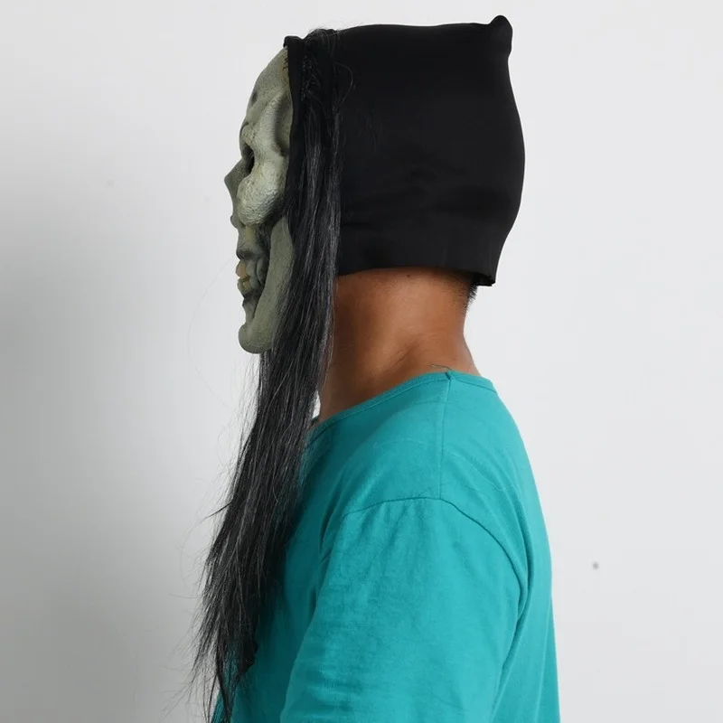 Черные волосы ужас Череп лицо планшетов страшные представления праздвечерние