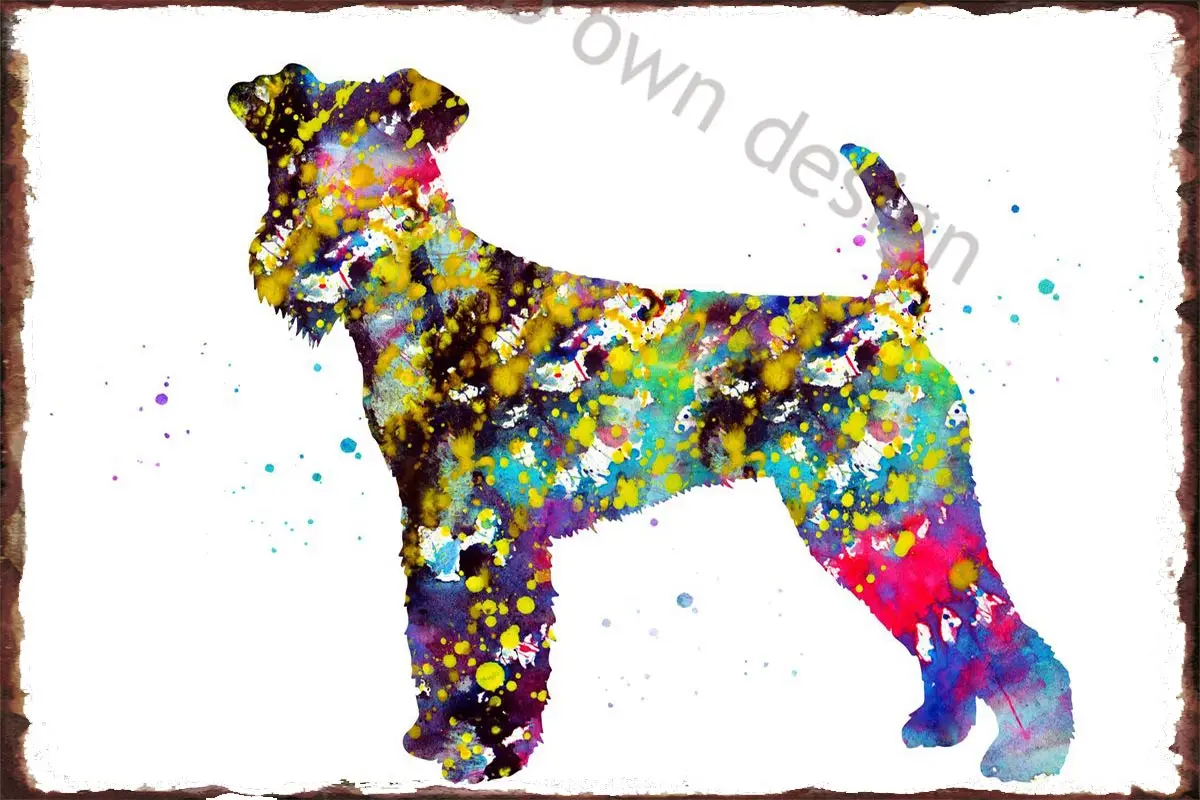 

Оловянные пластины Airedale Terrier, декор для стен, декор комнаты, Ретро винтажный металлический знак, жестяной знак для творчества, клуба, мужской...