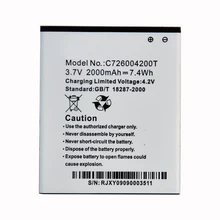 Ооз оригинальный 2000 мА/ч Батарея C726004200T для BLU D410 D410a D410i D412L D412u Dash 5