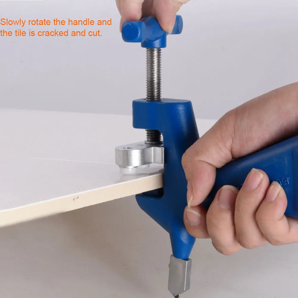 

Home Handheld Tile Opener Roller Type Tool Aluminum Alloy Portable Glass Cutter Set Breaking Professional Hard Multifunctional