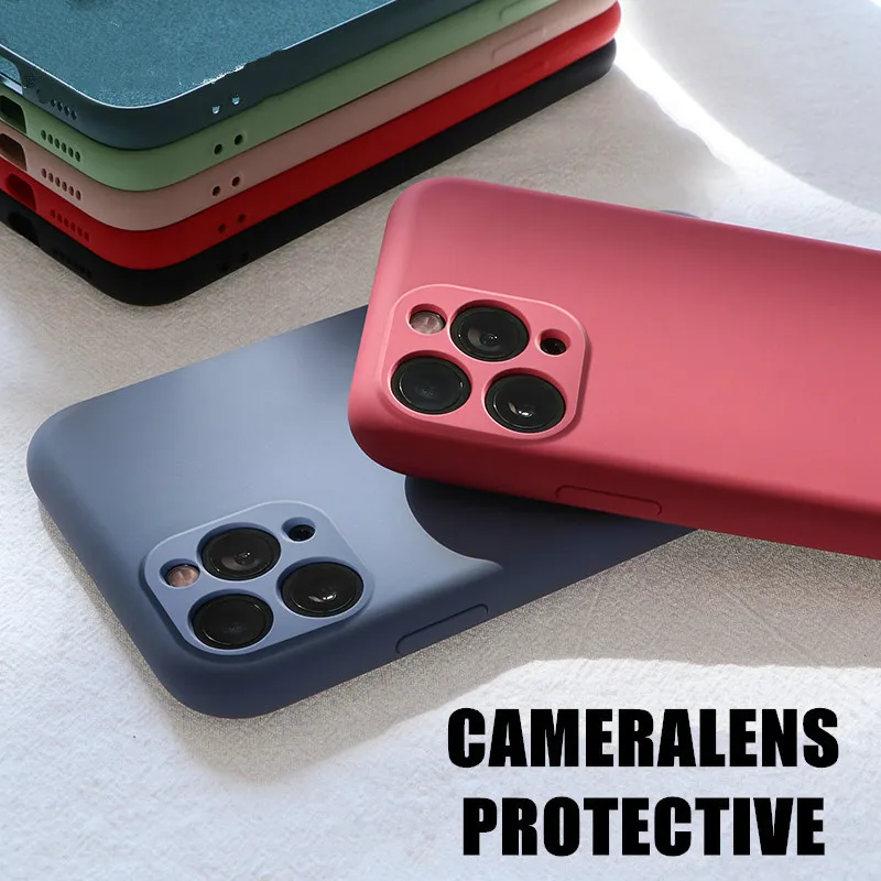 Original Liquid Silicone Cover For iPhone 13 12 Mini 11 Pro Max Camera Protection Phone Case Full Protecte Candy Color Fundas | Мобильные