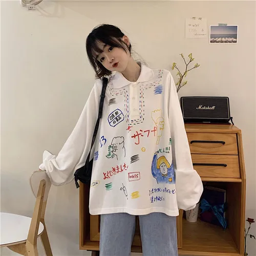 Китайцы с надписью белый простое симпатичное платье героями мультфильма