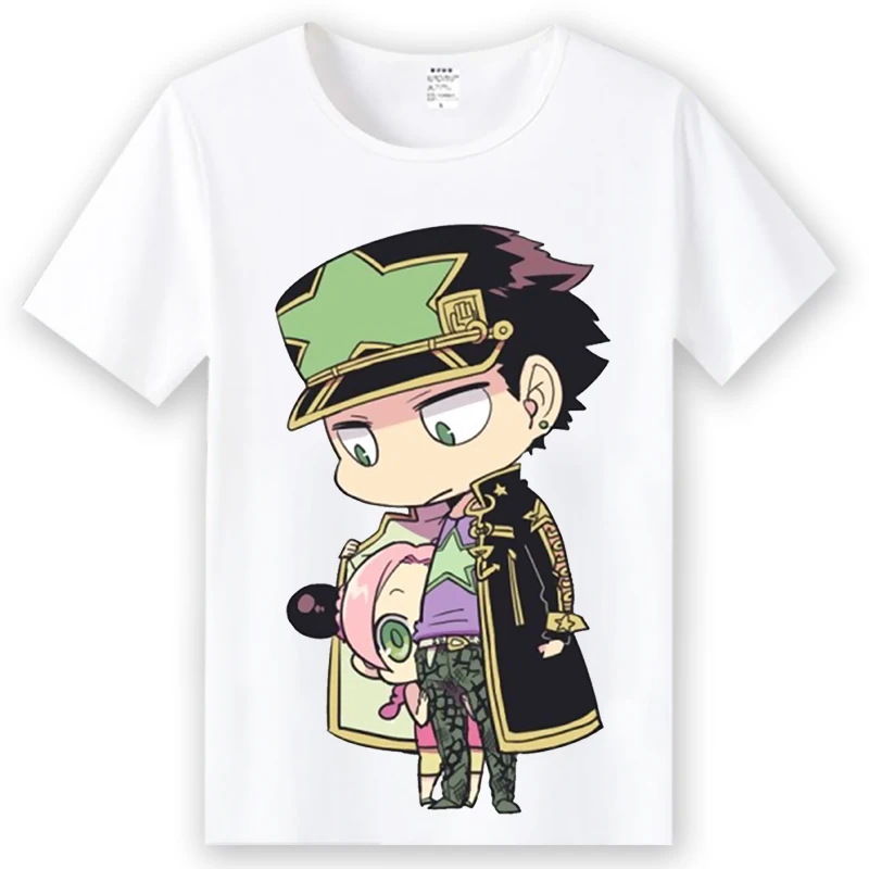 Летняя футболка для косплея Джоджо из японского аниме Невероятные приключения