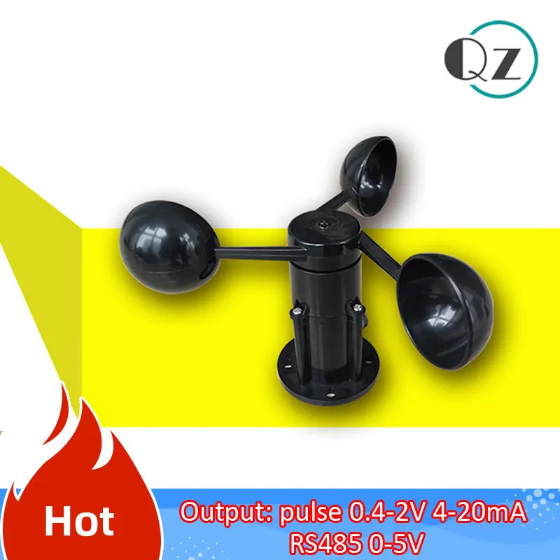 Датчик скорости ветра QS из поликарбоната трехосевой анемометр с контролем