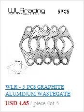 WLR-5 шт. Универсальный алюминиевый Т2 Т25 т28 турбо к прокладке коллектора 4 болта для NISSAN SKYLINE 200SX PULSAR WLR4955