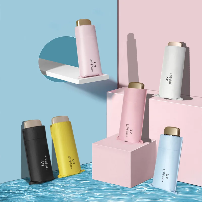 Мини карманный зонтик от солнца с изображением маленького зонта одежда для