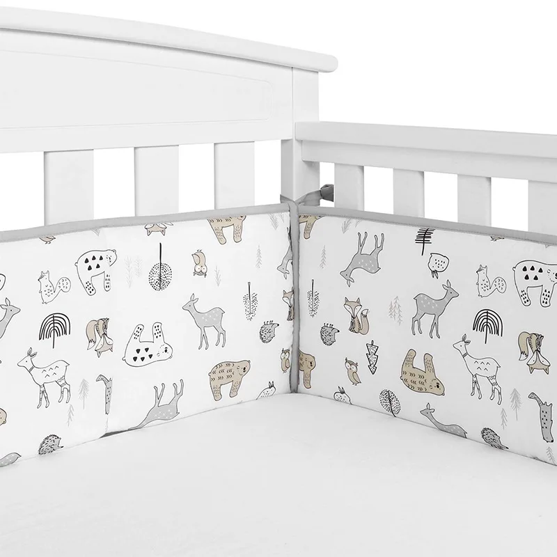 

Baby crib bed circumference kit 100% cotton mesh breathable baby anti-collision explosion-proof bed circumference Kids bedding