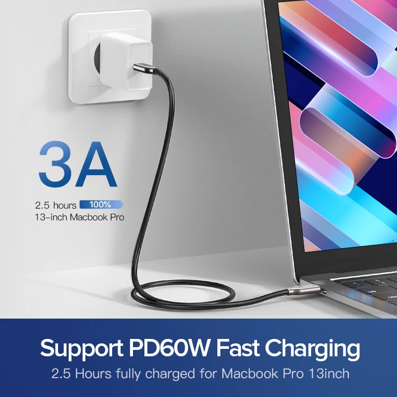 Ugreen PD 60 USB C к USB C 3,1 кабель для samsung Galaxy S10 S9 3A быстрое зарядное устройство кабель для передачи данных для Macbook