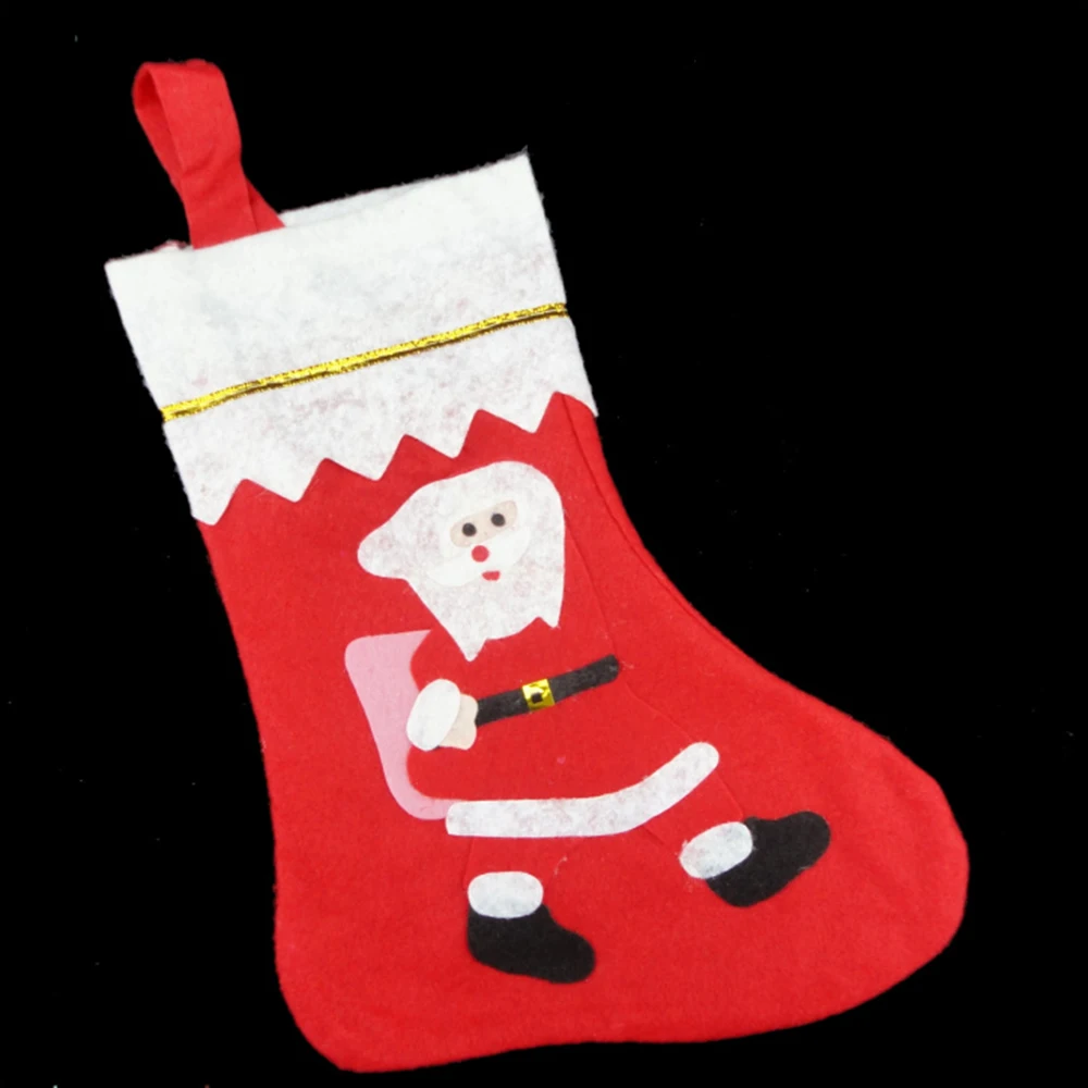 3 шт. носки с Санта Клаусом Рождественская елка подвеска Рождественский подарок