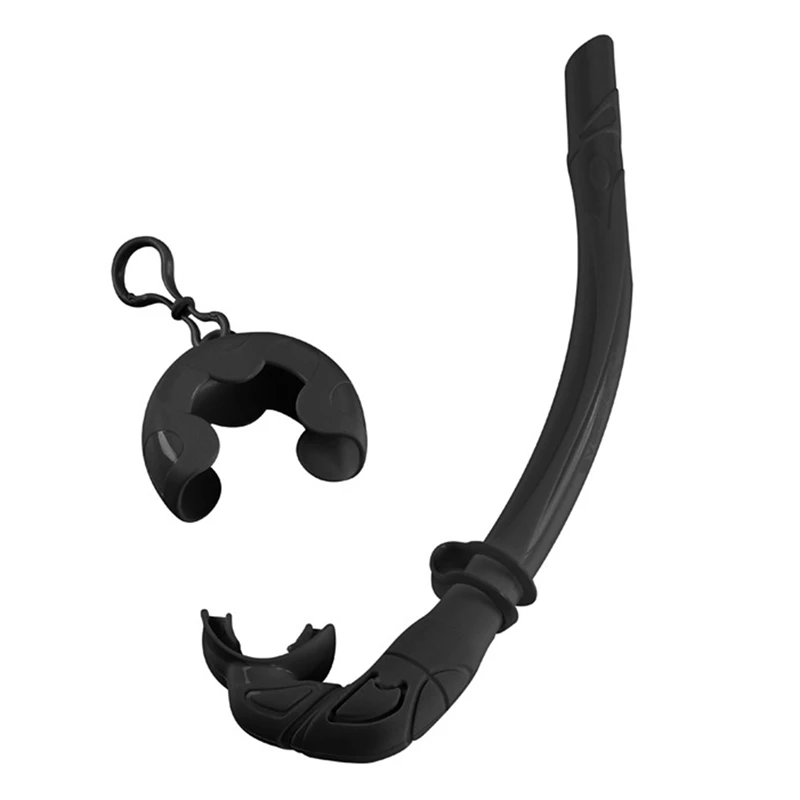 

Silicone Foldable Snorkel Tube with Compact Storage Case Women Men Snorkel Wet Breathing Tube for Snorkeling