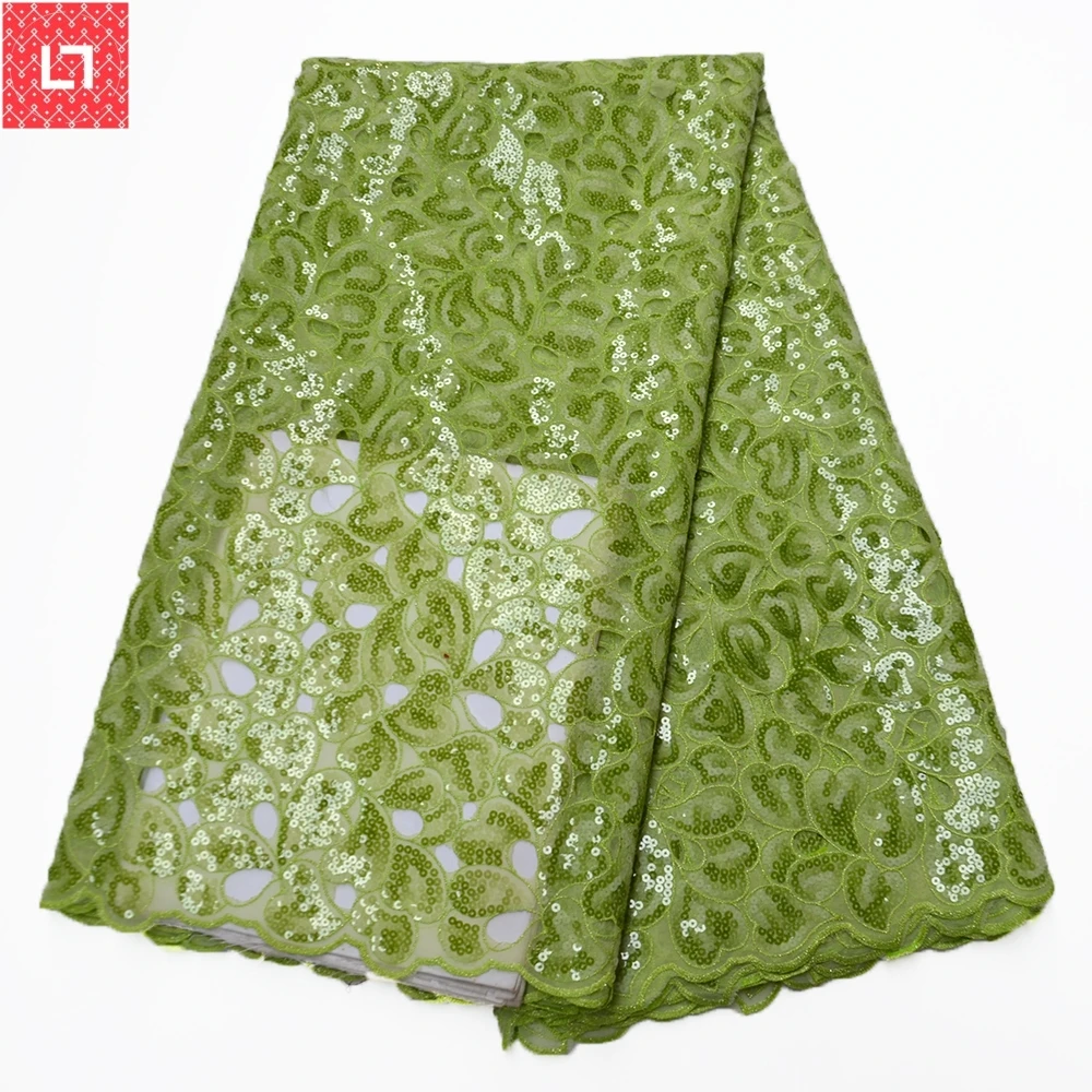 2019 Upscale High Quality African Sequins Lace Fabric French Net Embroidery Tulle For Nigerian Wedding Party Dress | Дом и сад
