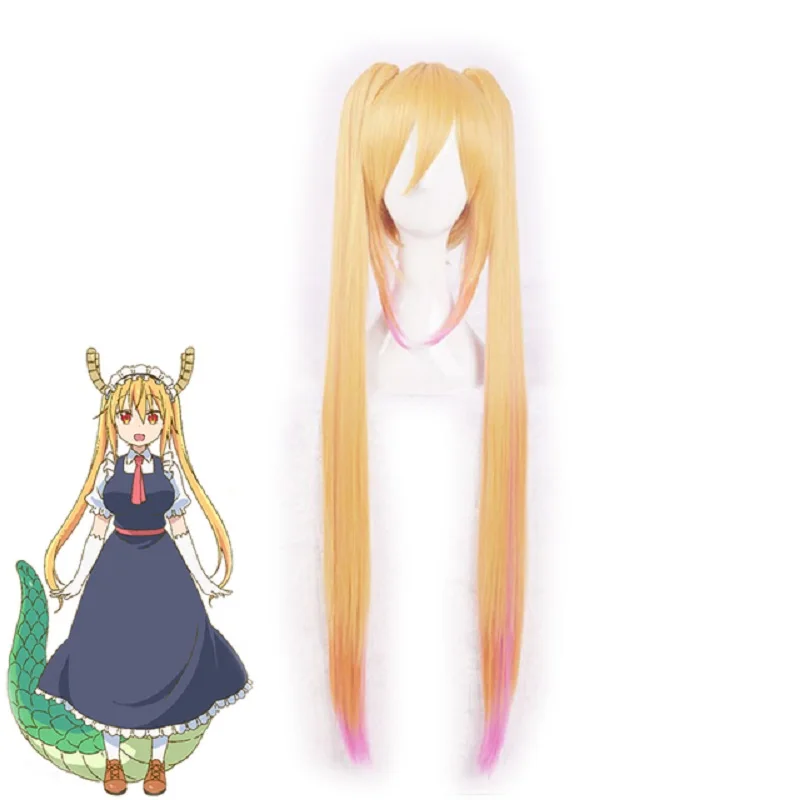 

Anime Toru Cosplay Costume Miss Kobayashi's Dragon Maid Toru Wig and Dress Dragon Tail Accessories Halloween Carnival Costumes