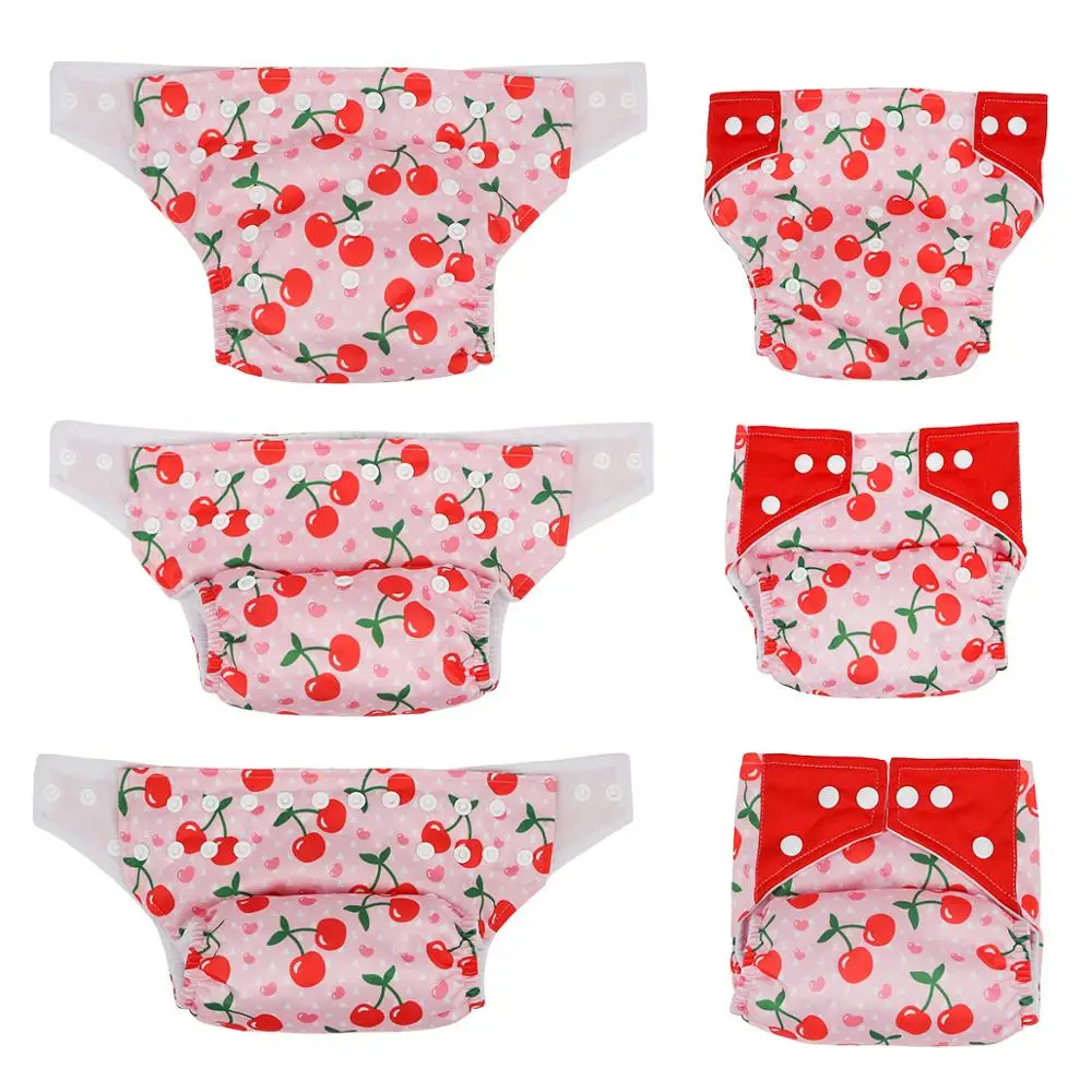 Pa&ntilde;ales de bolsillo lavables y reutilizables para beb&eacute;, cubierta ajustable con estampado, 2 unids/paquete, gran oferta-5