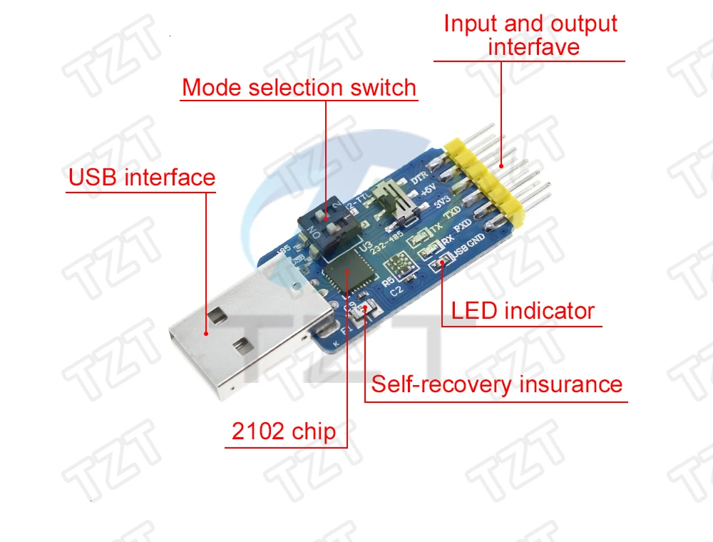 CP2102 USB 2,0 UART ttl 5PIN Соединительный модуль последовательный преобразователь STC Замена FT232 CH340 PL2303 CP2102 MICRO USB для aduino