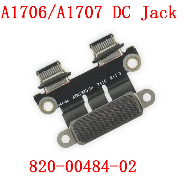 Оригинальный Новый A1706 DC Jack Мощность DC-IN доска 820-00484-02 для Macbook PRO Retina 13 &quot15&quot A1707 2016