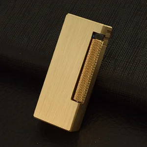 Imported Heavy Trenches Kerosene Lighter Side Flip Grinding Wheel Ignition Gift for Men Cigarette Accessories