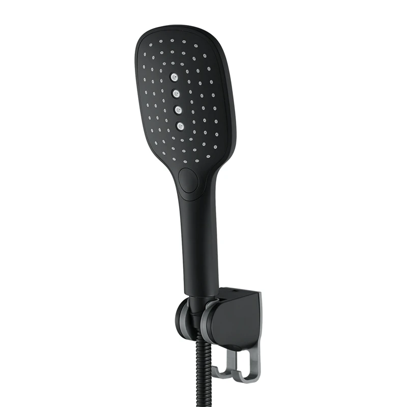 

Bathroom Square Handheld ABS Shower Head 90 Degree Rotating Holder With Hook Shower Head Set Bathroom Shower Accessories