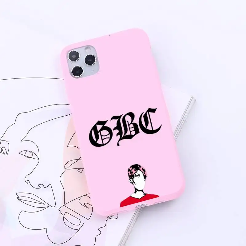 

Lil Peep American rapper singer Phone Case Candy Color for iPhone 6 7 8 11 12 s mini pro X XS XR MAX Plus