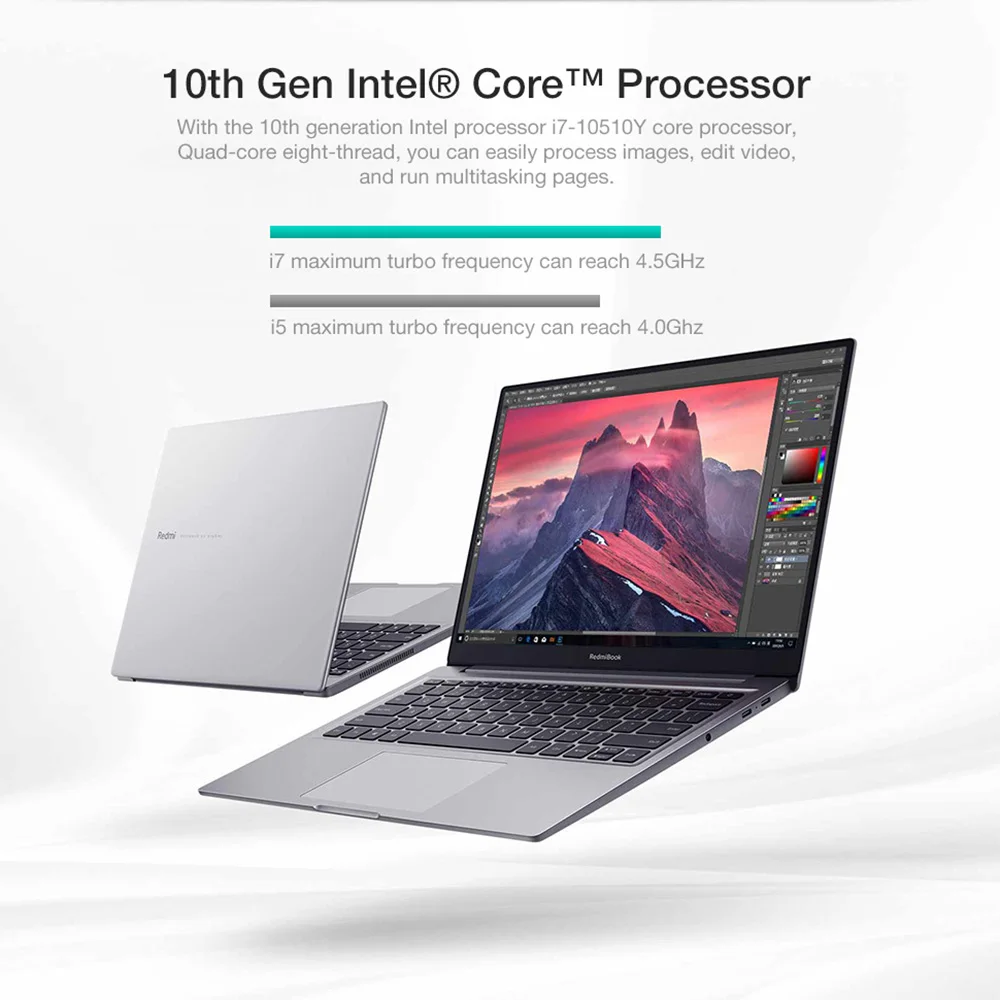 Ноутбук Xiaomi RedmiBook Air 13 3 дюйма I7 / I5 8 ГБ 16 ОЗУ 512 SSD WiFi 6 2560 * 1600 Высокое разрешение 10-й