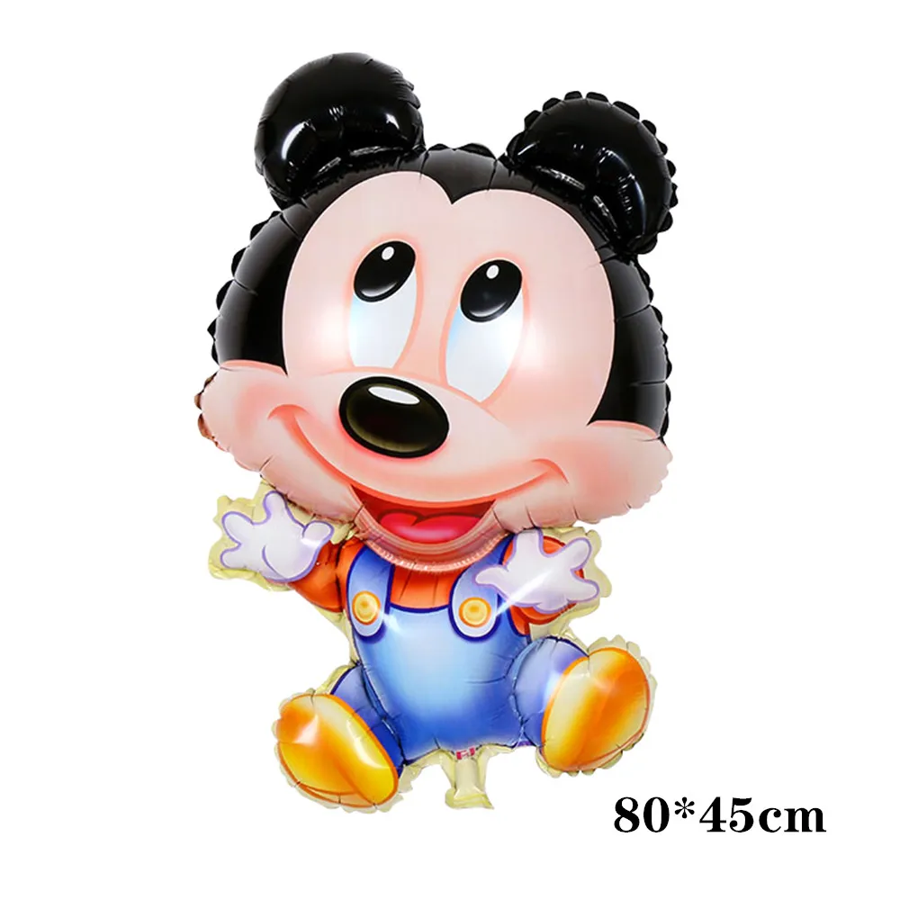 Cute Mickey 1 шт. 116*64 см большая подставка Микки и Минни Маус Фольга воздушные шары, Классические игрушки надувной воздушный шар с гелием на день рождения воздушные шары вечерние поставки - Цвет: Cute Mickey