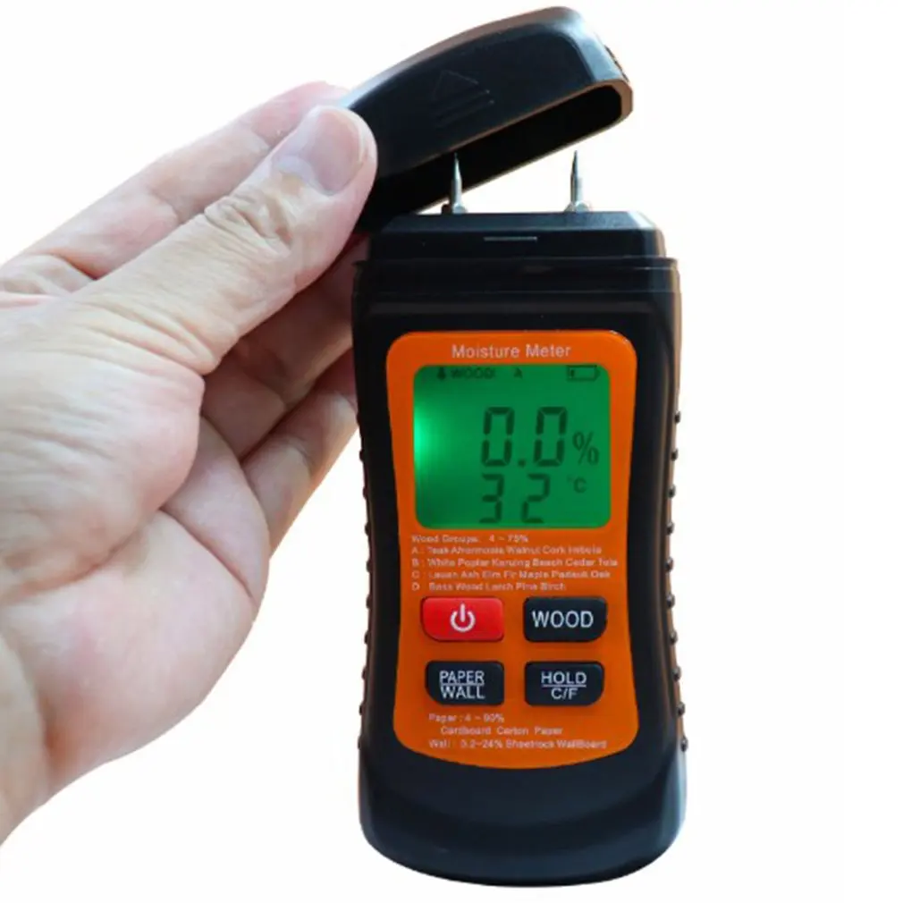 

Lightweight Wood Moisture Tester Durable Practical Portable Accurate And Convenient With Backlight Wood Moisture Tester