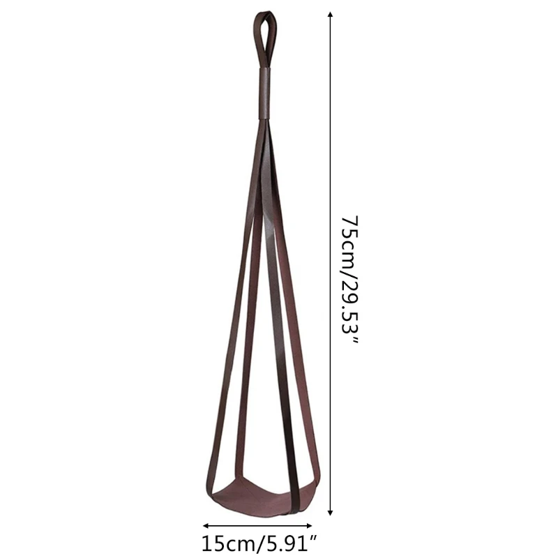 

null Hanging Leather Plant Hangers Indoor Outdoor Hanging Planters for Decorative Plants Durable Hanging Plant Holder Basket Pot