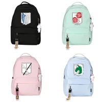 anime attack on titan cosplay backpack aot bookbag cute schoolbag for boys girls mochila