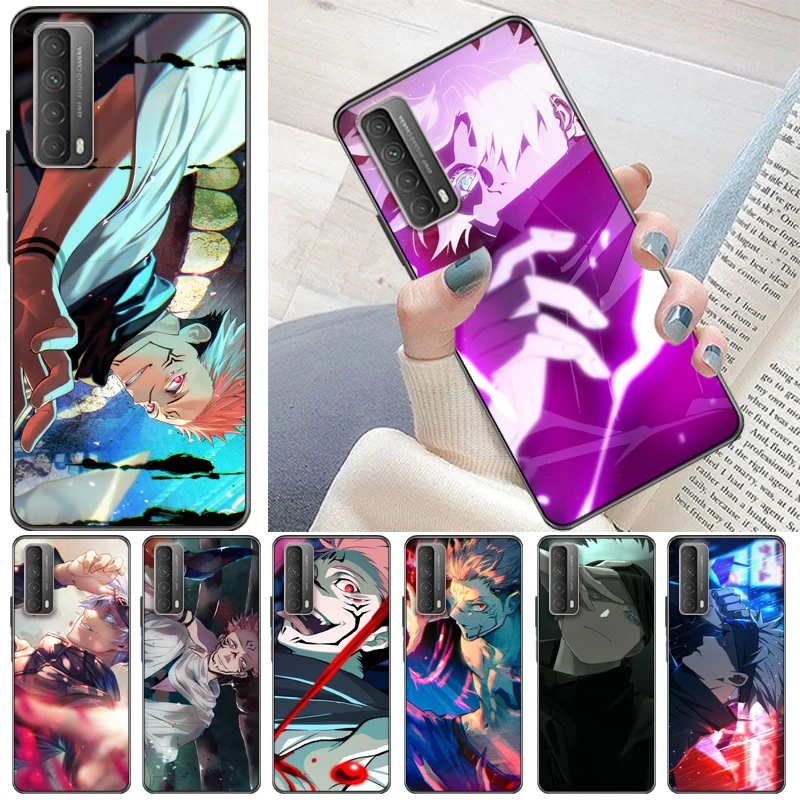 

Jujutsu Kaisen Satoru Gojo Yuji Itadori Sukuna Fushiguro Megumi Phone Case For Huawei P Smart Z 2019 2021 Cases Back Cover