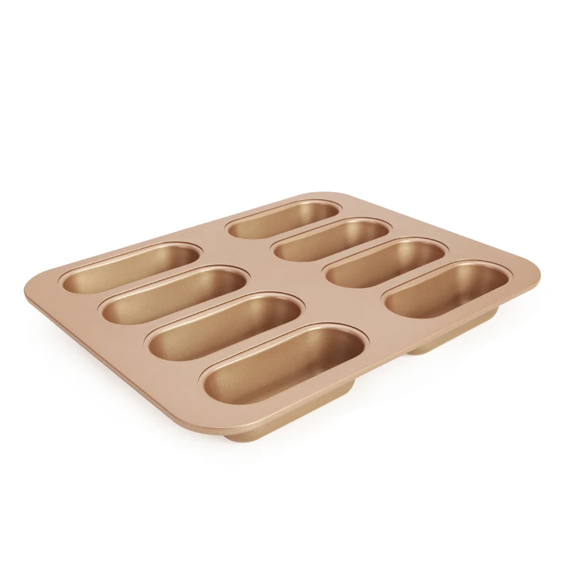 8 Cups bread mold non-stick mini baking tool for hot dog kitchen bakeware COD |