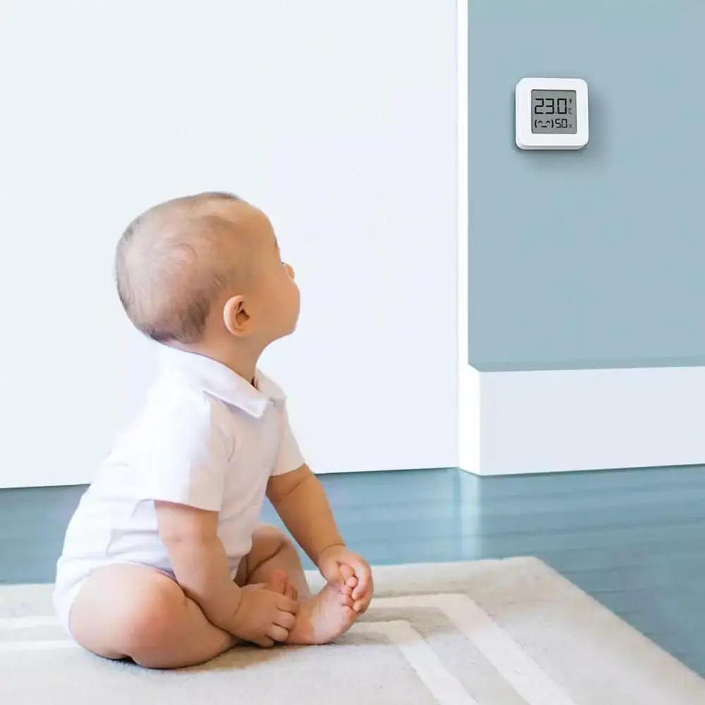 Датчик температуры и влажности Xiaomi Mijia 2 беспроводной умный цифровой измеритель с