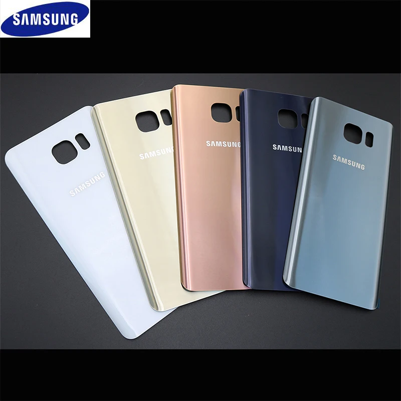 Оригинальный samsung Galaxy Note5 Примечание 5 задняя Батарея крышка 3D Стекло Корпус