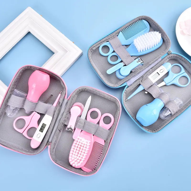 

8pcs/set Baby Nail Scissors Clipper Portable Infant Child Healthcare Tools Sets Newborn Grooming Care Kits for Toddler Gift